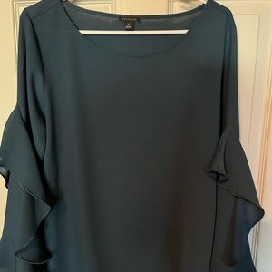 Ann Taylor blouse with ruffled sleeves.